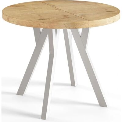Table à manger Antonio - extensible, marron, 77cm - Publicité Table à manger Antonio - extensible, marron, 77cm - Publicité
