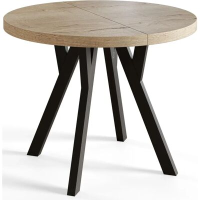 Sconto Esstisch aus Holz - Moderner Braun Ausziehbar - Esstisch Sconto Esstisch aus Holz - Moderner Braun Ausziehbar - Esstisch