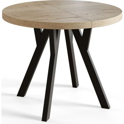 Table à manger extensible marron - Table - Publicité Table à manger extensible marron - Table - Publicité