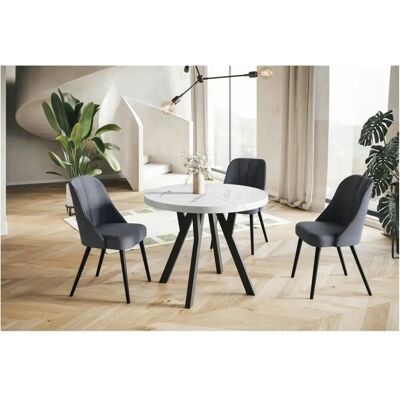 Höffner Ove - Moderner ausziehbarer Esstisch - 77cm H Höffner Ove - Moderner ausziehbarer Esstisch - 77cm H
