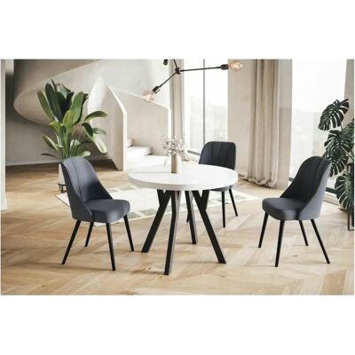 Sconto Weiß Ausziehbarer Esstisch - Esstisch Sconto Weiß Ausziehbarer Esstisch - Esstisch
