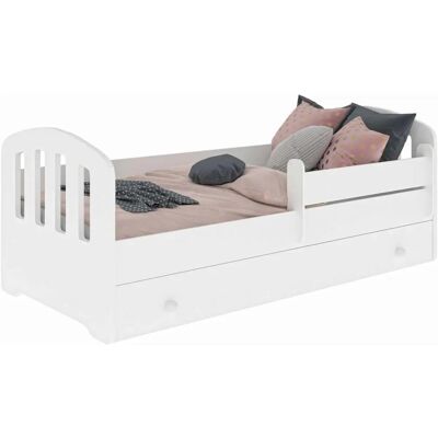 Lit enfant KOBI Félix 160x80cm - Barrière et Tiroir - Publicité Lit enfant KOBI Félix 160x80cm - Barrière et Tiroir - Publicité