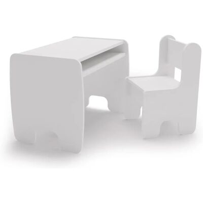 Conjunto de Mesa y Sillas Infantiles TIMI - Blanco Conjunto de Mesa y Sillas Infantiles TIMI - Blanco