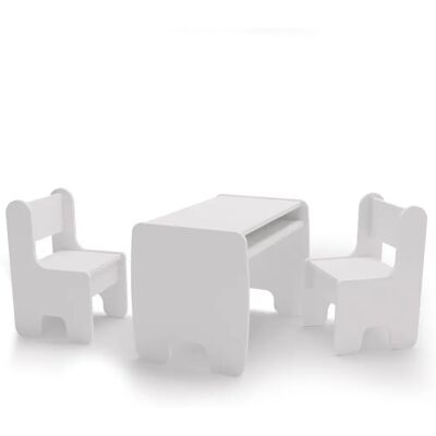 Juego de mesa y sillas infantiles TIMI - blanco Juego de mesa y sillas infantiles TIMI - blanco