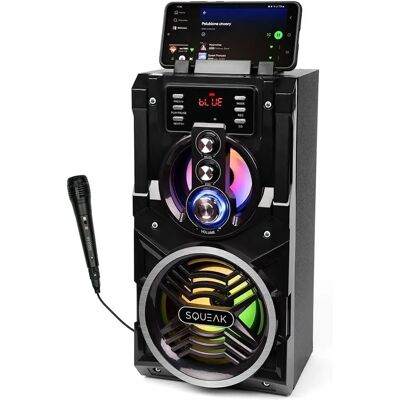 Altoparlante Bluetooth SQUEAK SQ1000 con Karaoke - Portatile, 20W Altoparlante Bluetooth SQUEAK SQ1000 con Karaoke - Portatile, 20W