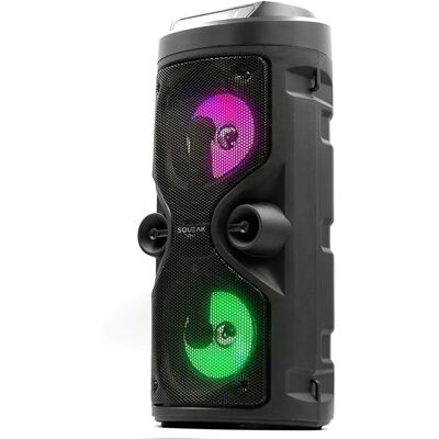 Squeak Tragbarer Bluetooth-Lautsprecher - 40W - Schwarz Squeak Tragbarer Bluetooth-Lautsprecher - 40W - Schwarz