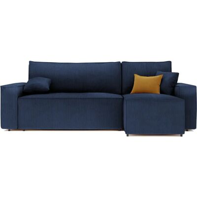 Idohome Canapé d'angle Bleu Réversible - Convertible - Publicité Idohome Canapé d'angle Bleu Réversible - Convertible - Publicité