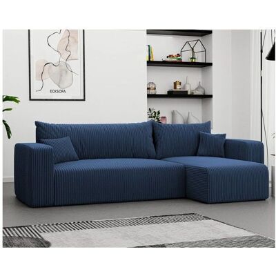 Idohome - 3/4-Sitzer-Ecksofa - Bleu - Sofa bed - Publicité Idohome - 3/4-Sitzer-Ecksofa - Bleu - Sofa bed - Publicité