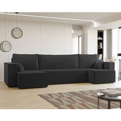 Idohome - 4-Sitzer-Ecksofa - zwart - Sofa bed Idohome - 4-Sitzer-Ecksofa - zwart - Sofa bed
