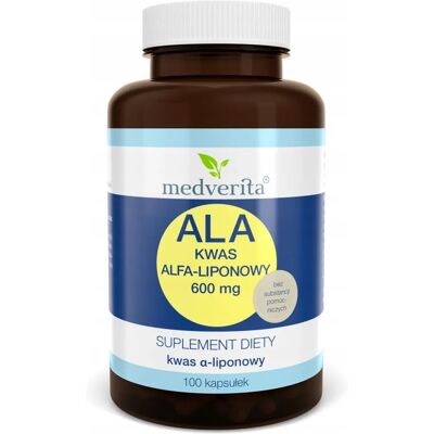 Medverita Kwas Alfa-Liponowy 600 mg - Suplement Diety Medverita Kwas Alfa-Liponowy 600 mg - Suplement Diety