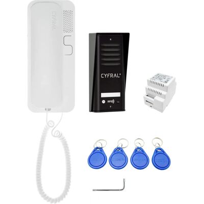No Name Cosmo Gegensprechanlage - 1-Mieter, Schwarz, RFID-Unterstützung No Name Cosmo Gegensprechanlage - 1-Mieter, Schwarz, RFID-Unterstützung