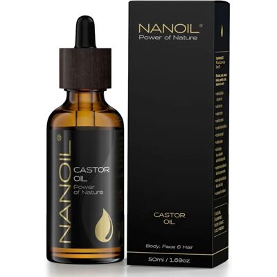 Nanoil Castor Oil - Natural Body, Face & Hair Care - 50ml Nanoil Castor Oil - Natural Body, Face & Hair Care - 50ml
