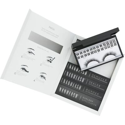 Kit Estensioni Ciglia Nanolash Fantasy - DIY, 36 Ciglia, Colla, Sigillante Kit Estensioni Ciglia Nanolash Fantasy - DIY, 36 Ciglia, Colla, Sigillante