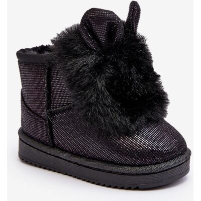 Boto Kesi Betty - Blană eco, Stil slip-on, Urechi de iepuraș - Cizme de zăpadă pentru copii Boto Kesi Betty - Blană eco, Stil slip-on, Urechi de iepuraș - Cizme de zăpadă pentru copii