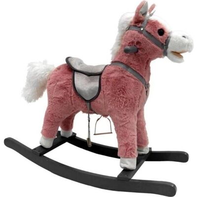 Lean Toys Cheval à bascule rose - Selle détachable - 74cmx23cmx50cm - Type de produit - Publicité Lean Toys Cheval à bascule rose - Selle détachable - 74cmx23cmx50cm - Type de produit - Publicité