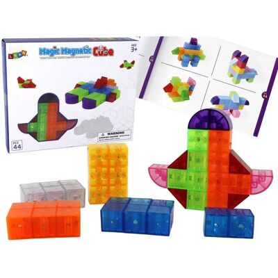 Lean Toys Magnetyczne Klocki - 44 Elementy - Zestaw Edukacyjny Lean Toys Magnetyczne Klocki - 44 Elementy - Zestaw Edukacyjny