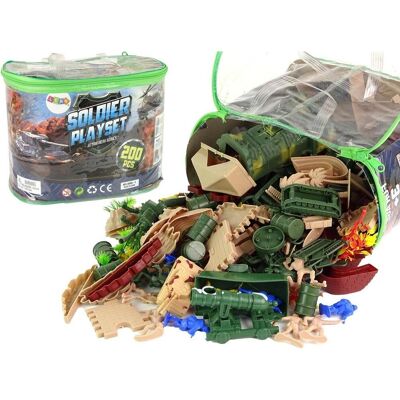 Lean Toys Militair Set met 200 Figuren en Voertuigen - Speelgoed voor Kinderen Lean Toys Militair Set met 200 Figuren en Voertuigen - Speelgoed voor Kinderen