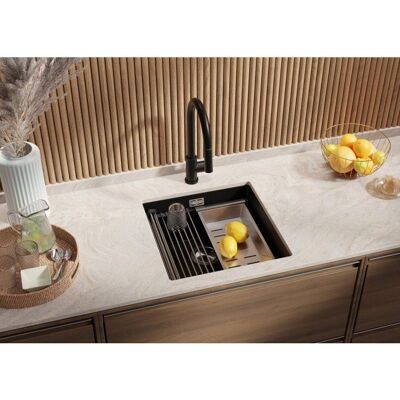 Primagran - Praga 50 Level XXL - Granit Noir - 50cm Sous-Évier - Sink - Publicité Primagran - Praga 50 Level XXL - Granit Noir - 50cm Sous-Évier - Sink - Publicité