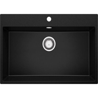 Primagran - Riga 80 XXL - Noir - 80 cm - Évier - Publicité Primagran - Riga 80 XXL - Noir - 80 cm - Évier - Publicité