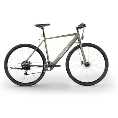 SHARP - BK-GS03E-G - Olivgrün - Aluminium - Elektrofahrrad SHARP - BK-GS03E-G - Olivgrün - Aluminium - Elektrofahrrad