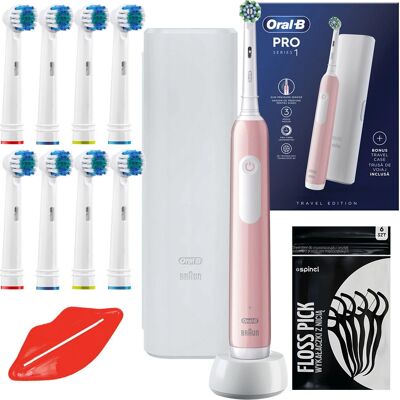 Oral-B Pro 1 Różowa - Szczoteczka elektryczna z Białą Etui Oral-B Pro 1 Różowa - Szczoteczka elektryczna z Białą Etui