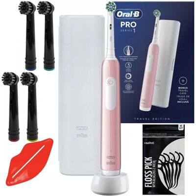 Oral-B - PRO 1 - Różowa - Etui - Elektriczna szczoteczka do zębów Oral-B - PRO 1 - Różowa - Etui - Elektriczna szczoteczka do zębów