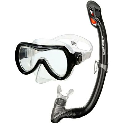 Aqua Speed - Alize+Samos - Fekete/Ezüst - Gyerekek - Snorkel készlet Aqua Speed - Alize+Samos - Fekete/Ezüst - Gyerekek - Snorkel készlet
