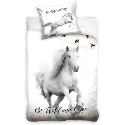 Animal Pictures Wit Paard Dekbedovertrek - 140x200 cm Animal Pictures Wit Paard Dekbedovertrek - 140x200 cm