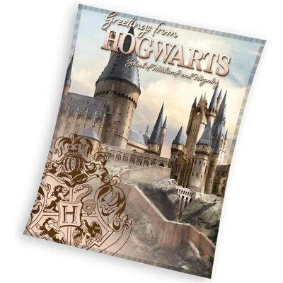 Harry Potter Hogwarts Castle prémiová fleece deka Harry Potter Hogwarts Castle prémiová fleece deka