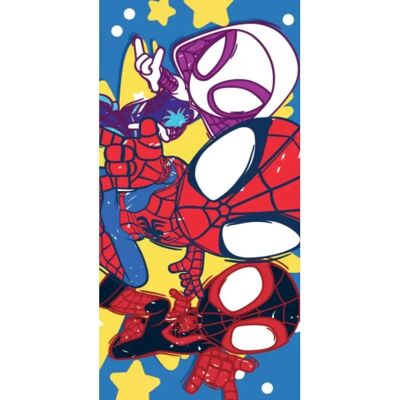 Marvel Spidey Plážový ručník - Bavlna, Modrá/Červená, 70x140cm Marvel Spidey Plážový ručník - Bavlna, Modrá/Červená, 70x140cm
