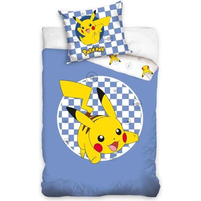 Pokemon Pikachu beddengoed set - Blauw - 140x200 cm Pokemon Pikachu beddengoed set - Blauw - 140x200 cm
