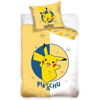 Pokémon - Pikachu Dekbedovertrek - Geel - 140x200 Pokémon - Pikachu Dekbedovertrek - Geel - 140x200