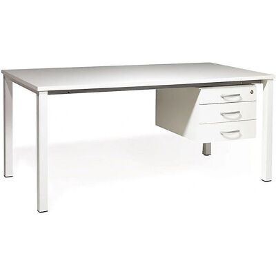 kaiserkraft Weißes gebürstetes Untertischschrank - für Desk Duo kaiserkraft Weißes gebürstetes Untertischschrank - für Desk Duo