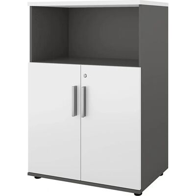 Kaiserkraft Stauraum-Schrank - 800x420mm, 1138mm hoch, 700mm Tür - Grau/Weiß Kaiserkraft Stauraum-Schrank - 800x420mm, 1138mm hoch, 700mm Tür - Grau/Weiß