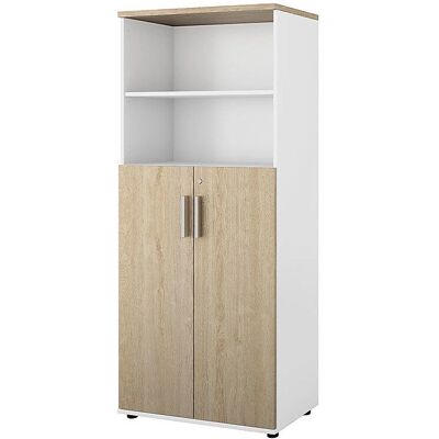 Kaiserkraft Portland Schrank - Weiß gebürstet / Oak Kaiserkraft Portland Schrank - Weiß gebürstet / Oak