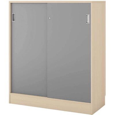 Kaiserkraft Chicago Schiebetürschrank - Platzsparend, Verschließbar, Laminat Kaiserkraft Chicago Schiebetürschrank - Platzsparend, Verschließbar, Laminat
