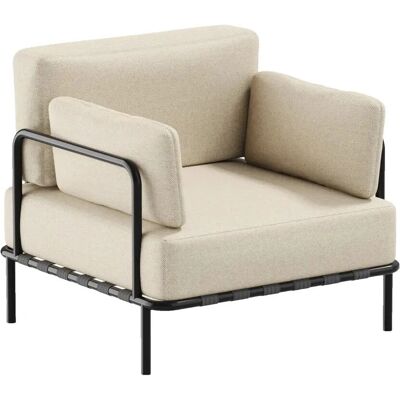 SITSIT - Salve - Beige - 78x78 cm - Outdoor Armchair - Publicité SITSIT - Salve - Beige - 78x78 cm - Outdoor Armchair - Publicité