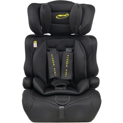 SUMMER BABY Fotelik samochodowy - 76-150 cm - regulowany - czarny - Fotelik dla dzieci SUMMER BABY Fotelik samochodowy - 76-150 cm - regulowany - czarny - Fotelik dla dzieci