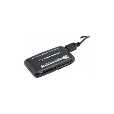 Lecteur de cartes Esperanza EA117 - Noir USB 2.0 Lecteur de cartes Esperanza EA117 - Noir USB 2.0