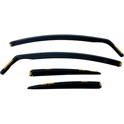 Ford Mondeo 2007-2015 - Set van 4 Winddeflectors - Voor & Achter Ford Mondeo 2007-2015 - Set van 4 Winddeflectors - Voor & Achter