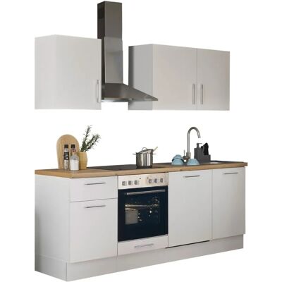 BALCULINA Turin Fehér Konyhai Egység - 220cm BALCULINA Turin Fehér Konyhai Egység - 220cm