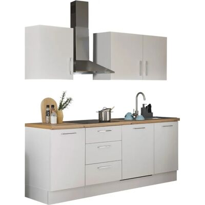 BALCULINA Turin Konyhaszett - 220x60cm, Fehér, Készülékek Nélkül BALCULINA Turin Konyhaszett - 220x60cm, Fehér, Készülékek Nélkül
