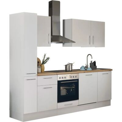 BALCULINA Turin Küchenzeile - Weiß, Eiche, Glaskeramik - Küchenzeilen BALCULINA Turin Küchenzeile - Weiß, Eiche, Glaskeramik - Küchenzeilen