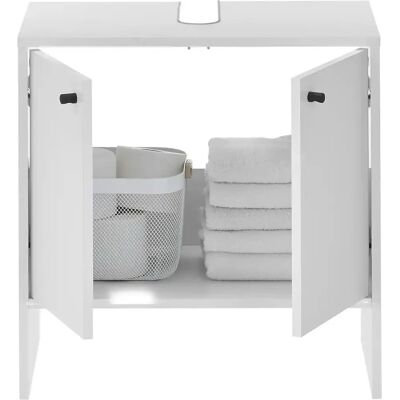 BALCULINA Kairo Wandwaschbecken-Unterschrank - Modernes Design, 60cm, Weiß BALCULINA Kairo Wandwaschbecken-Unterschrank - Modernes Design, 60cm, Weiß