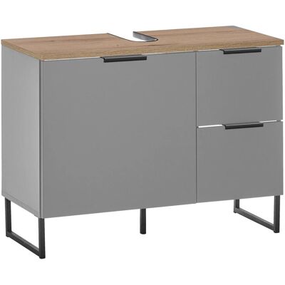 Balculina Denver Fürdőszobai Szekrény - Szürke Matt / Tölgy - Soft-Close Balculina Denver Fürdőszobai Szekrény - Szürke Matt / Tölgy - Soft-Close