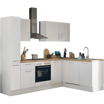 Balculina Turin Eckküche - Weiß – 250x211x60cm Balculina Turin Eckküche - Weiß – 250x211x60cm