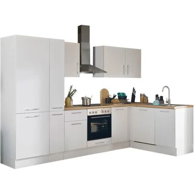 Balculina Turin Eckküche - Weiß - 310cm Balculina Turin Eckküche - Weiß - 310cm