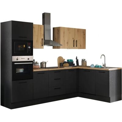 BALCULINA Turin Winkelküche - schwarz - 280cm breit - Küche BALCULINA Turin Winkelküche - schwarz - 280cm breit - Küche