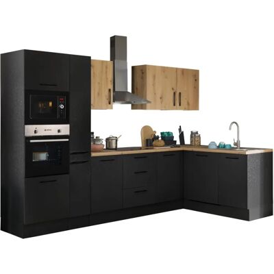 BALCULINA Turin Eckküche - Schwarz - Küche BALCULINA Turin Eckküche - Schwarz - Küche