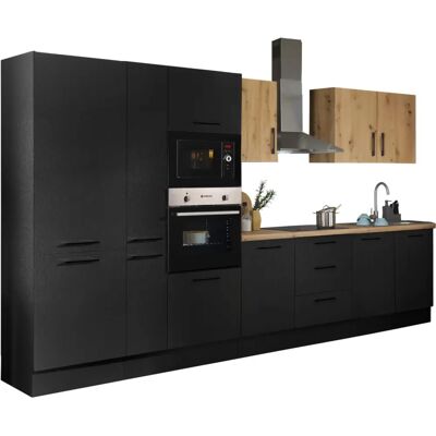 BALCULINA Turin Küchenzeile - Schwarz, 360cm BALCULINA Turin Küchenzeile - Schwarz, 360cm